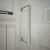 Dreamline Unidoor 54-55 In. W X 72 In. H Frameless Hinged Shower Door With Support Arm, Clear Glass - SHDR-20547210