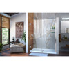 Dreamline Unidoor 56-57 In. W X 72 In. H Frameless Hinged Shower Door With Shelves, Clear Glass - SHDR-20567210S