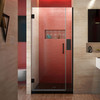 Dreamline Unidoor Plus 33-33 1/2 In. W X 72 In. H Frameless Hinged Shower Door, Clear Glass - SHDR-243307210