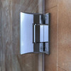 Dreamline Unidoor Plus 35-35 1/2 In. W X 72 In. H Frameless Hinged Shower Door, Clear Glass - SHDR-243507210