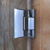 Dreamline Unidoor Plus 38 1/2 - 39 In. W X 72 In. H Frameless Hinged Shower Door, Clear Glass - SHDR-243857210
