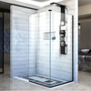 Dreamline Linea Two Adjacent Frameless Shower Screens 30 In. And 34 In. W X 72 In. H, Open Entry Design - SHDR-3234303