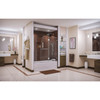 Dreamline Aqua Lux 56-60 In. W X 58 In. H Frameless Hinged Tub Door With Extender Panel - SHDR-3348588-EX