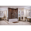 Dreamline Aqua Lux 56-60 In. W X 30 In. D X 58 In. H Frameless Hinged Tub Door With Return Panel - SHDR-3348588-RT