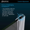 Dreamline Elegance 58-60 In. W X 72 In. H Frameless Pivot Shower Door - SHDR-4158720
