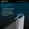 Dreamline Elegance-ls 49 - 51 In. W X 72 In. H Frameless Pivot Shower Door - SHDR-4327240