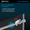 Dreamline Enigma-x 56-60 In. W X 76 In. H Fully Frameless Sliding Shower Door - SHDR-61607610