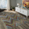 Momeni Casa CAS-7 Ocean Blue Machine Made Area Rugs