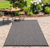 Momeni Como COM-4 Charcoal Machine Made Area Rugs