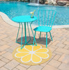 Novogratz Cucina CNA-1 Yellow Hand Hooked - 3' X 3' Round Area Rug