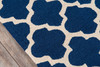 Momeni Geo GEO-4 Navy Hand Hooked Area Rugs