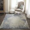 Momeni Loft LO-02 Blue Machine Made Area Rugs