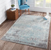 Momeni Luxe LX-16 Turquoise Machine Made Area Rugs