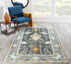 Momeni Ophelia OPH-3 Aqua Hand Knotted Area Rugs