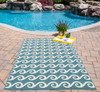 Momeni Baja BAJ14 Blue Machine Made Area Rugs