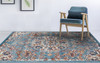 Amer Rugs Alexandria ALX-81 Sea Blue Blue Machine-made Area Rugs