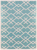 Amer Rugs Zara ZAR-58 Turquoise Blue Flat-weave Area Rugs