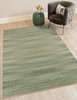 Amer Rugs Zola ZOL-1 Aqua Blue Flat-weave Area Rugs