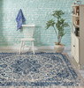 Amer Rugs Manhattan MAN-39 Beige Blue Machine-made Area Rugs
