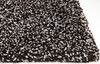 KAS Rugs Bliss 1583 Black Heather Shag Hand-woven Area Rugs