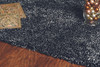 KAS Rugs Bliss 1583 Black Heather Shag Hand-woven Area Rugs