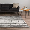 Dalyn Rocco RC2 Silver Shag Area Rugs