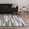 Dalyn Rocco RC7 Charcoal Shag Area Rugs