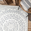 Palmetto Living SoCal Living by Jennifer Adams Crius Natural Blue Machine Woven Area Rugs