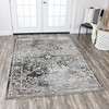 Rizzy Home Panache PN6981 Central Medallion Scroll Work Distress Power Loomed Area Rugs