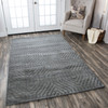 Rizzy Home Technique TC8578 Solid Hand-loomed Area Rugs