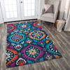Rizzy Home Zingaro ZI770A Medallion Hand Tufted Area Rugs
