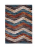 Abacasa Granada 2513 Machine Woven Blue, Brown, Rust, Ivory Area Rugs