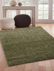 Abacasa Comfort Shag 3007 Machine-woven Apple Green Area Rugs