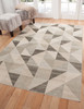 Abacasa Sonoma 7148 Machine-woven Silver-grey, Med. Grey, White Area Rugs