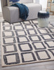 Abacasa Textures 8070 Hand woven Contemporary Abacasa Textures Ivory/charcoal Area Rug - 5 X 8 Rectangle Area Rug