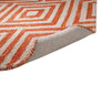 Abacasa Textures 8071 Hand woven Contemporary Abacasa Textures Orange/beige Area Rug - 5 X 8 Rectangle Area Rug