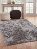 Abacasa Luxe Shag 8505 Hand Woven Grey Area Rugs