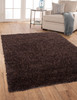 Abacasa Lifestyle Shag 9580 Hand Tufted Transitional Abacasa Lifestyle Shag Chocolate Multi Area Rug - 8 X 10 Rectangle Area Rug