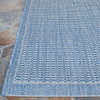 Couristan Recife Saddlestitch Champagne/blue Indoor/outdoor Area Rugs