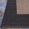 Couristan Recife Checkered Field Cocoa/black Indoor/outdoor Area Rugs