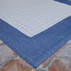 Couristan Recife Checkered Field Ivory/indigo Indoor/outdoor Area Rugs