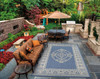 Couristan Recife Antique Medallion Champagne/blue Indoor/outdoor Area Rugs