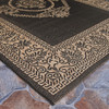Couristan Recife Antique Medallion Black/cocoa Indoor/outdoor Area Rugs