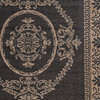 Couristan Recife Antique Medallion Black/cocoa Indoor/outdoor Area Rugs