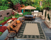 Couristan Recife Tropics Cocoa/black Indoor/outdoor Area Rugs