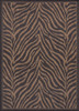 Couristan Recife Zebra Black/cocoa Indoor/outdoor Area Rugs