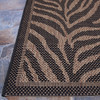 Couristan Recife Zebra Black/cocoa Indoor/outdoor Area Rugs