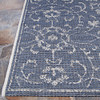 Couristan Monte Carlo Summer Vines Navy/ivory Indoor/outdoor Area Rugs