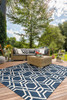 Couristan Covington Ariatta Navy Indoor/outdoor Area Rugs