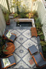 Couristan Dolce Brindisi Ivory/confederate Grey Indoor/outdoor Area Rugs